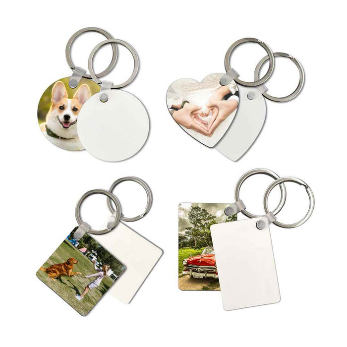 Sublimation Printing MDF Keychain Blank - 2 Sided | Custom Keychain | Sublimation Keychain | Heat Transfer Keychain by INNOSUB USA by INNOSUB USA