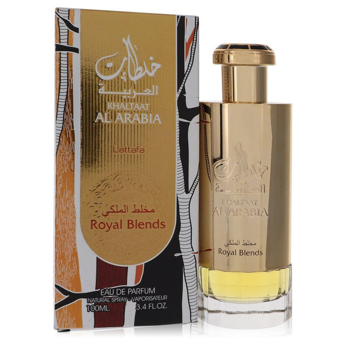 Khaltat Al Arabia by Lattafa Eau De Parfum Spray (Royal Blends) 3.4 oz for Men by Avera Group