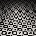 Black & White Kitchen / Diner Flooring - B3 Customs® Printed 2x2 Tile by B3 Customs