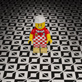 Black & White Kitchen / Diner Flooring - B3 Customs® Printed 2x2 Tile by B3 Customs