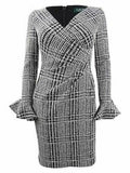 Lauren by Ralph Lauren Women's Plaid Ruched Dress by Vanessa Jane