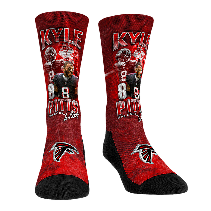 Kyle Pitts - Atlanta Falcons - Retro Photo by Rock 'Em Socks