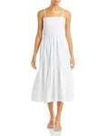 Aqua Sleeveless Smocked Eyelet Dress, Size Small by Vanessa Jane
