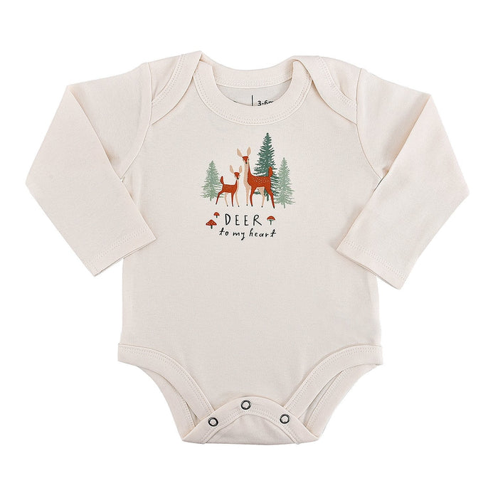 long sleeve graphic bodysuit | deer to my heart by Finn + Emma
