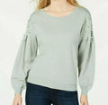 International Concepts Embellished Balloon-Sleeve Sweater by Vanessa Jane