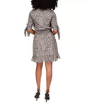 Michael Michael Kors Cheetah-Print Tie-Cuff Dress, Size XS by Vanessa Jane