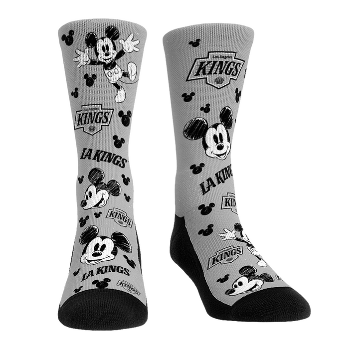 Los Angeles Kings - Disney - Mickey Sketch by Rock 'Em Socks