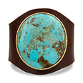 Leather Cuff - Turquoise by Christina Greene