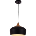 Living District Nora 1 Light 12 inch Natural Wood Pendant Light by Vanessa Jane