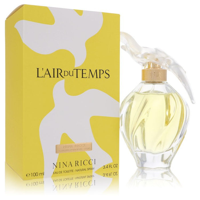 L'Air Du Temps by Nina Ricci Eau De Toilette Spray With Bird Cap 3.3 oz for Women by Avera Group