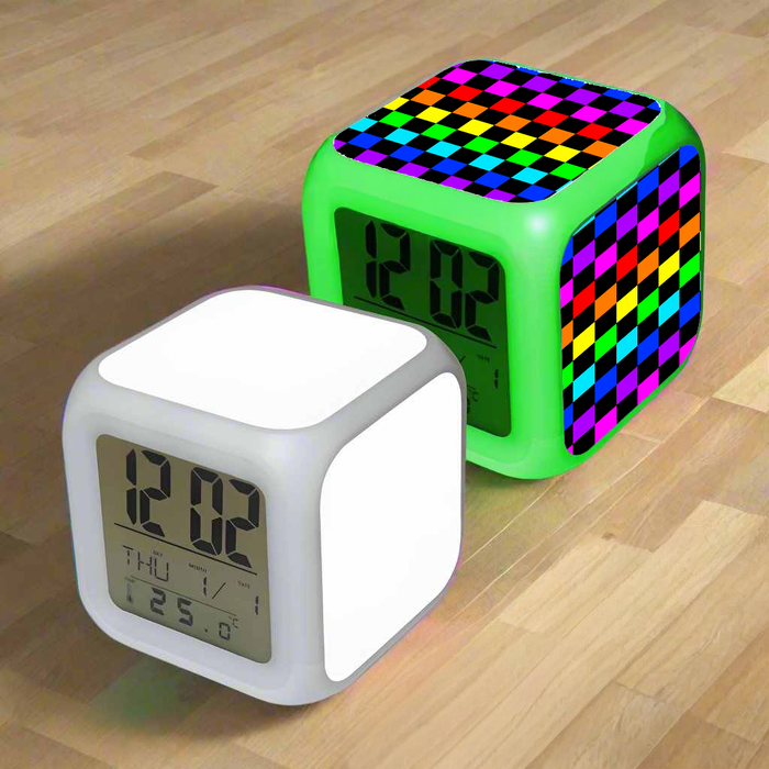 Sublimation Blanks LED Alarm Clock | With 3 Aluminum Inserts by INNOSUB USA