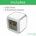 Sublimation Blanks LED Alarm Clock | With 3 Aluminum Inserts by INNOSUB USA