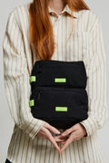 Kei Double Washbag Black Lime Vandra by Lefrik USA