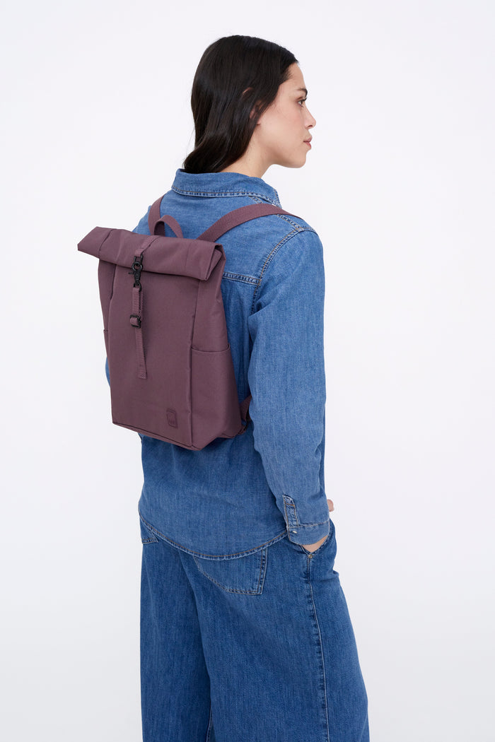 Roll Mini Backpack Maroon by Lefrik USA