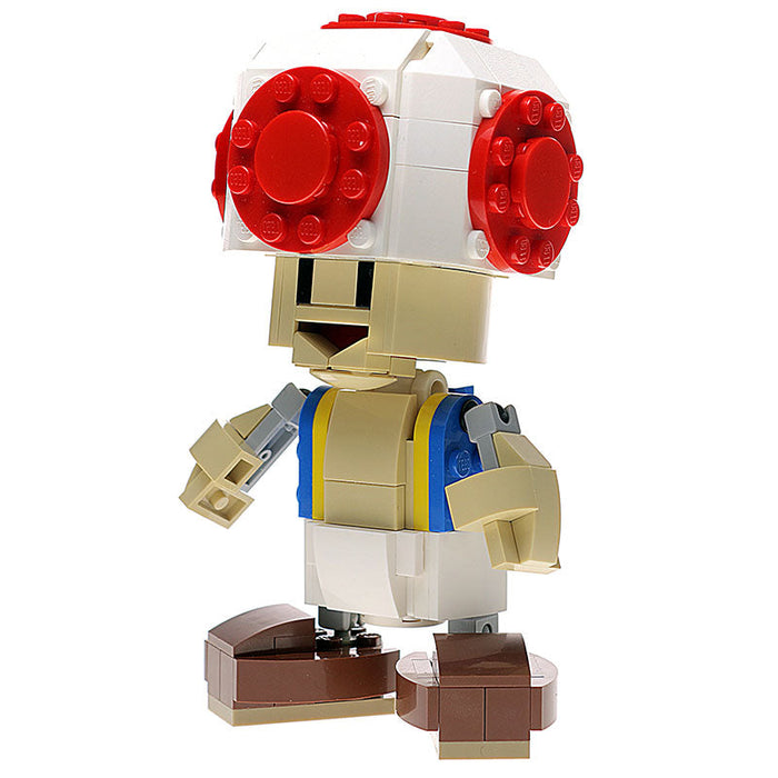 Custom Super Mushroom Head Figure made using LEGO parts - B3 Customs by B3 Customs
