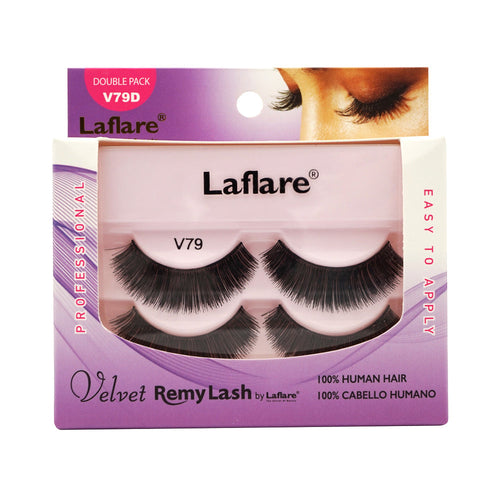 LAFLARE Velvet Remy Lash - Double Packs - V79D by Avera Group