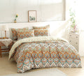 DaDalogy Coral Teal Floral Paisley Duvet Cover Set by DaDalogy Bedding Collection