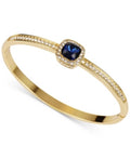 Charter Club Gold-Tone Pave and Colored Crystal Halo Bangle Bracelet by Vanessa Jane