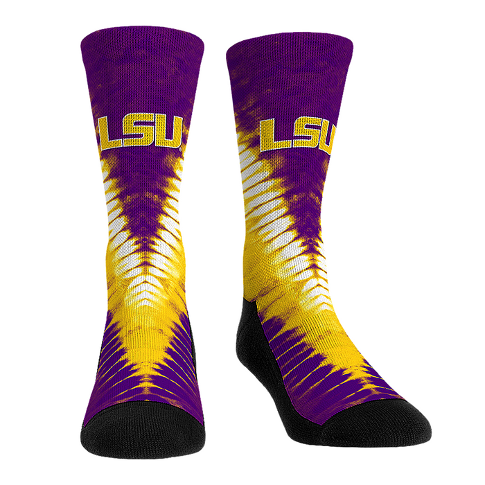 LSU Tigers - V Shape Tie Dye by Rock 'Em Socks