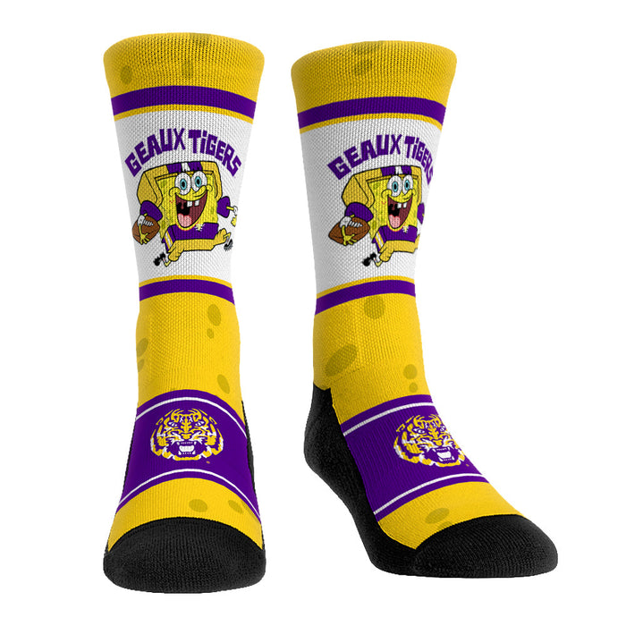 LSU Tigers - SpongeBob SquarePants Team Up by Rock 'Em Socks
