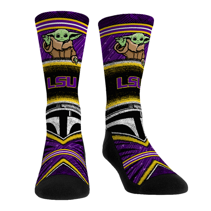 LSU Tigers - Star Wars - Grogu Intergalactic Fan by Rock 'Em Socks