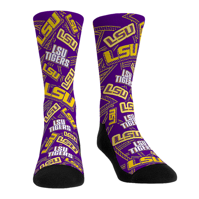 LSU Tigers - Microdot All-Over by Rock 'Em Socks