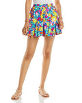 Aqua Palmas Godet Shorts, Size XS by Vanessa Jane