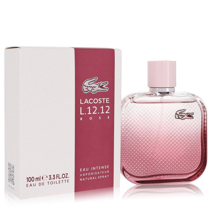 Lacoste Eau De Lacoste L.12.12 Rose Eau Intense by Lacoste Eau De Toilette Spray 3.3 oz for Women by Avera Group