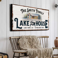 Personalized Lake House Sign by Tailored Canvases