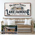 Personalized Lake House Sign by Tailored Canvases