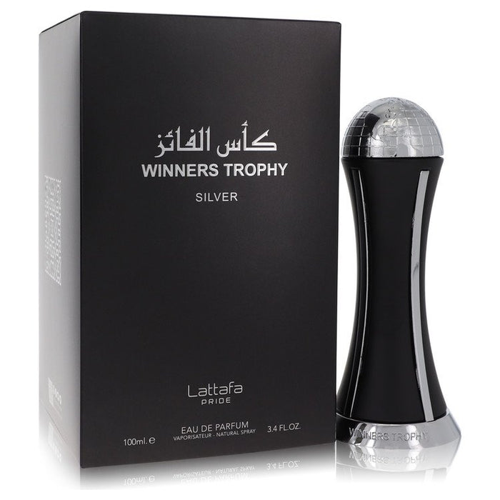 Lattafa Pride Winners Trophy Silver by Lattafa Eau De Parfum Spray 3.4 oz for Men by Avera Group