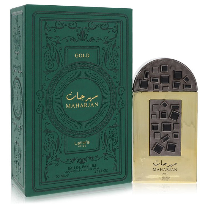 Lattafa Pride Maharjan Gold by Lattafa Eau De Parfum Spray (Unisex) 3.4 oz for Men by Avera Group