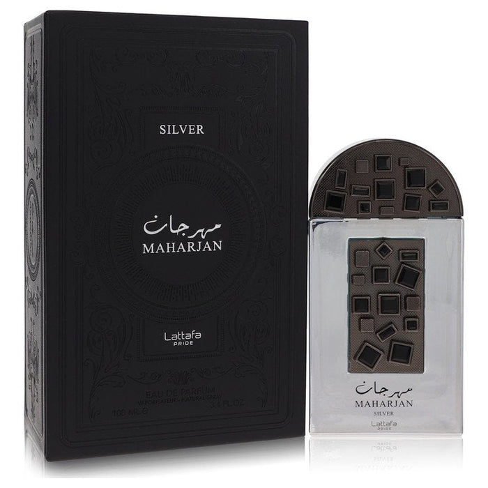 Lattafa Pride Maharjan Silver by Lattafa Eau De Parfum Spray (Unisex) 3.4 oz for Men by Avera Group