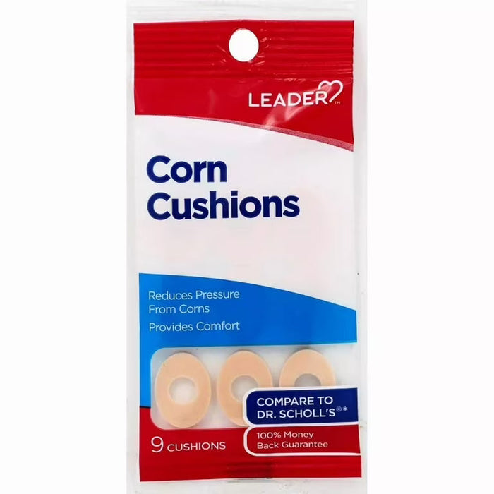 Leader Corn Cushions - 18 Count Value Pack, Soft Foam Pads for Foot Pressure Relief by Pasteur Pharmacy