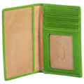 Sophia Full-Grain Leather Passport Cover with Card Slots & ID Window by MiamiLeathers.com