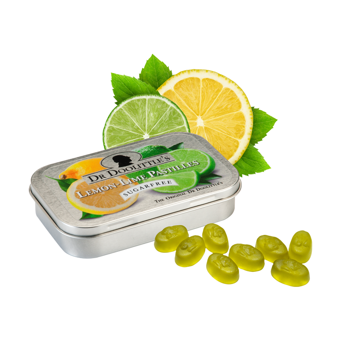 Dr Doolittle's Lemon-Lime Sugarfree Pastilles - 25 Count 60g by Pasteur Pharmacy