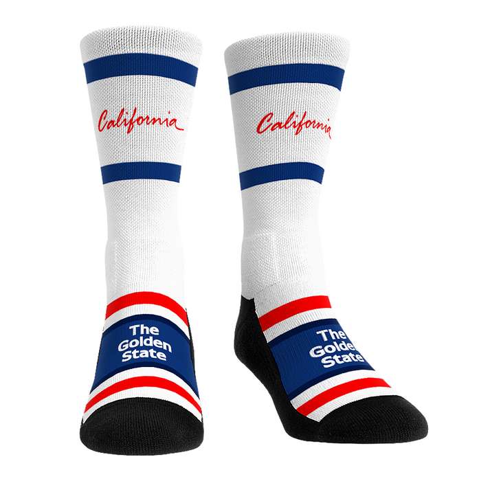 California - License Plate (Script) by Rock 'Em Socks