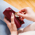 RFID Blocking Women's Leather Trifold Wallet by ID Stronghold