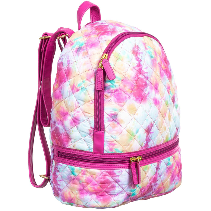 Alyssa Lightweight Quilted Nylon Backpack Purse by MiamiLeathers.com
