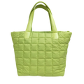Quilted Nylon Zip-Top Tote Bag for Women – Lightweight 16″ Laptop Work & Travel Tote by MiamiLeathers.com