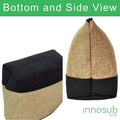 Sublimation Blanks Linen Cosmetic Bag Pencil Bags 24*18.5cm - Brown by INNOSUB USA