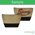 Sublimation Blanks Linen Cosmetic Bag Pencil Bags 24*18.5cm - Brown by INNOSUB USA