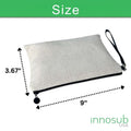 Sublimation Blanks Linen Cosmetic Bag With Zipper Wristlet 16x23cm by INNOSUB USA