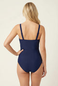 Cupshe Square Neck Twist-Front One Piece Swimsuit by Vanessa Jane