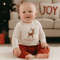 long sleeve graphic bodysuit | little deer big cheer by Finn + Emma