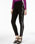 Thalia Sodi Lace-Trim Leggings, Size Small by Vanessa Jane