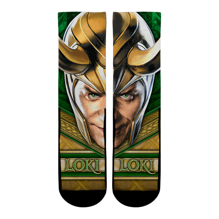 Loki - Split Face by Rock 'Em Socks