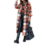 Long Plaid Flannel Shacket by The House of Stylez