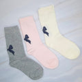 Lovely Bow On The Back Socks Set Of 3