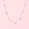 Lovely Lady Dainty Pearl Necklace